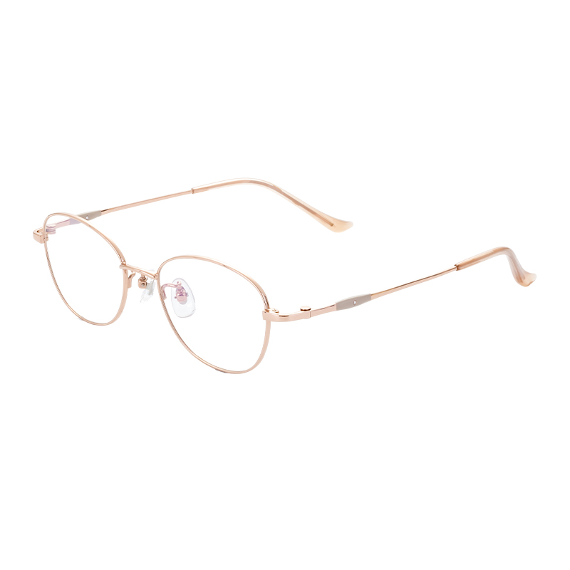 HJ80222-Hot Selling Super Light New Model High Quality Eyewear Designer Half Titanium Glasses Frames For Men Women Use
